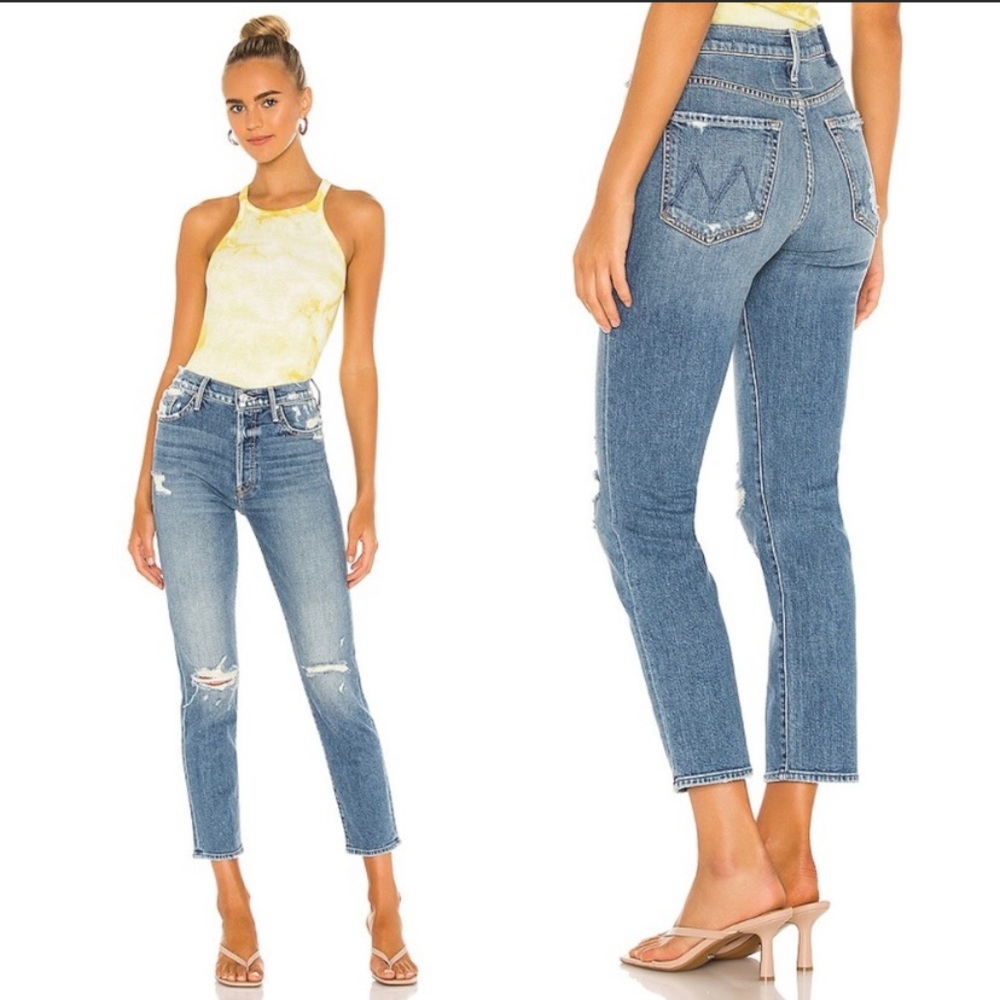 Mother Superior The Trickster Ankle Straight Jeans EUC Sz 26